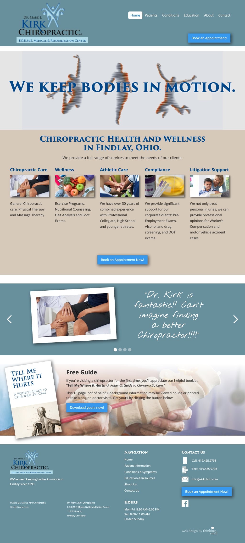 Kirk Chiropractic Web Page