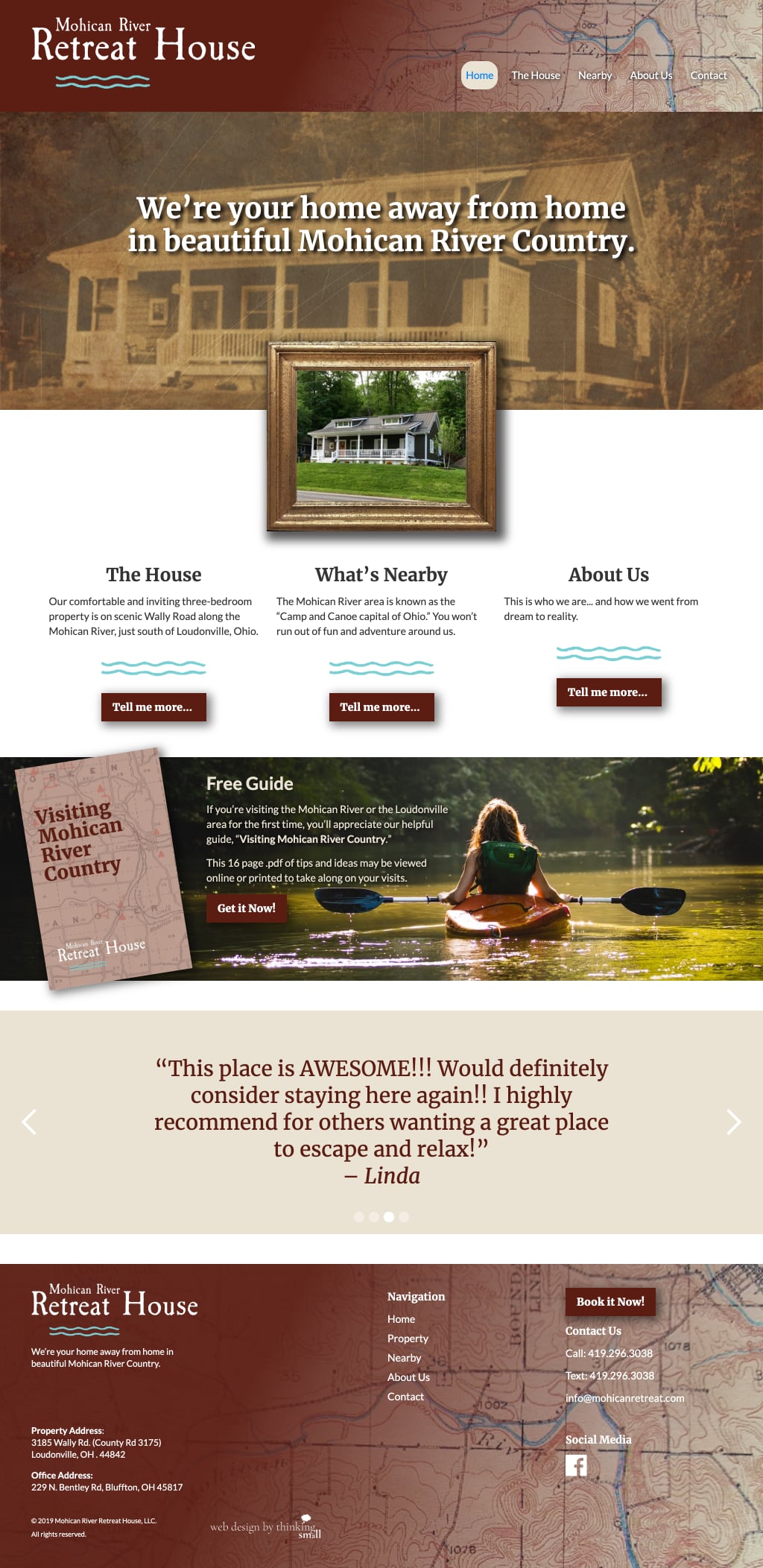 Mohican Retreat Web Page
